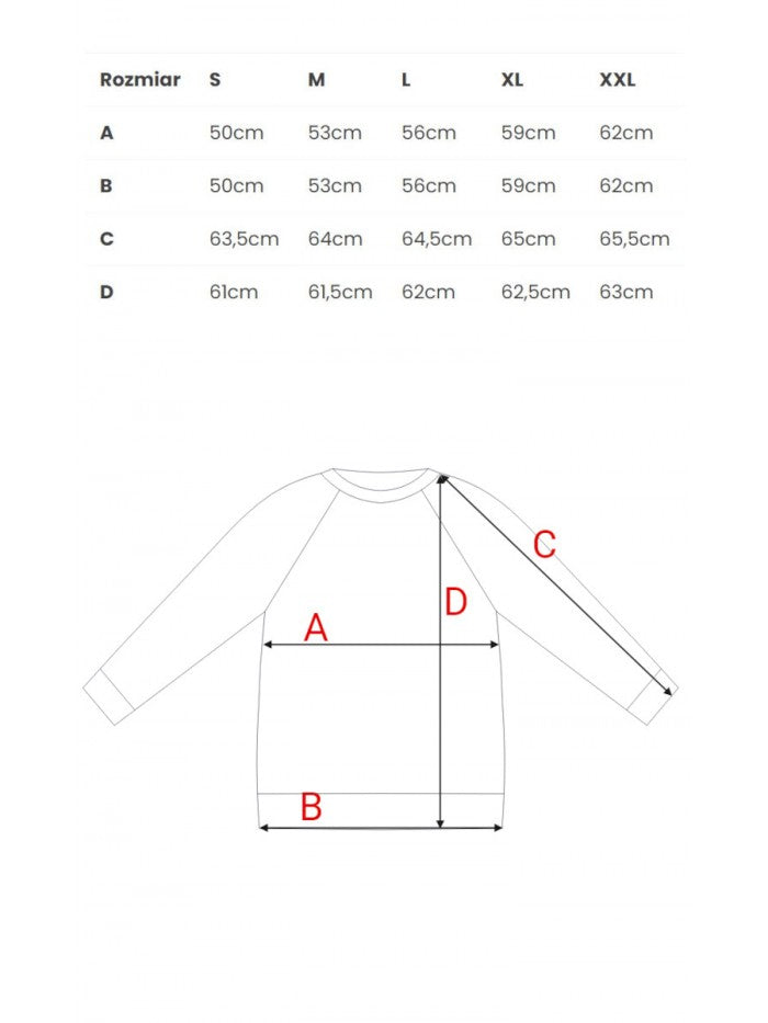 BeWear Stilvolles bedrucktes Sweatshirt - Schwarz, S