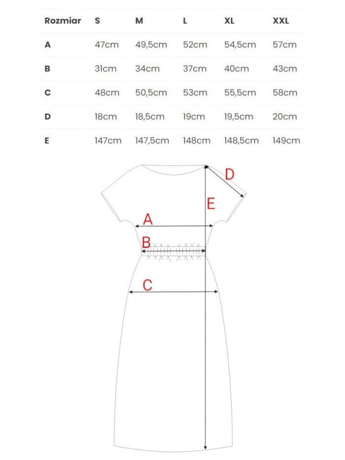 BeWear Maxikleid mit Ausschnitt und elastischem Bund - Schwarz, S