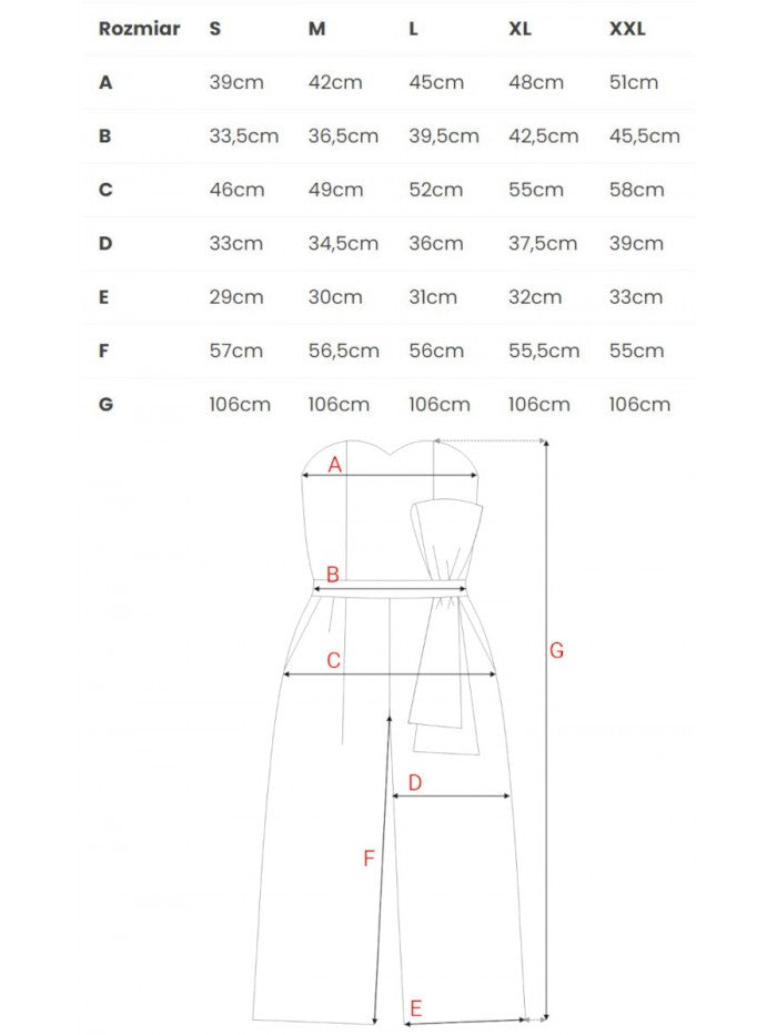 MOE Korsett Jumpsuit - Rot, S
