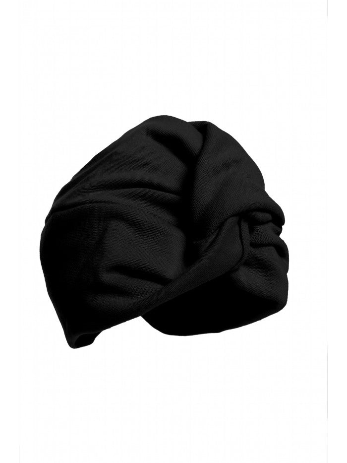 MOE Turban Mütze - Schwarz, Onesize