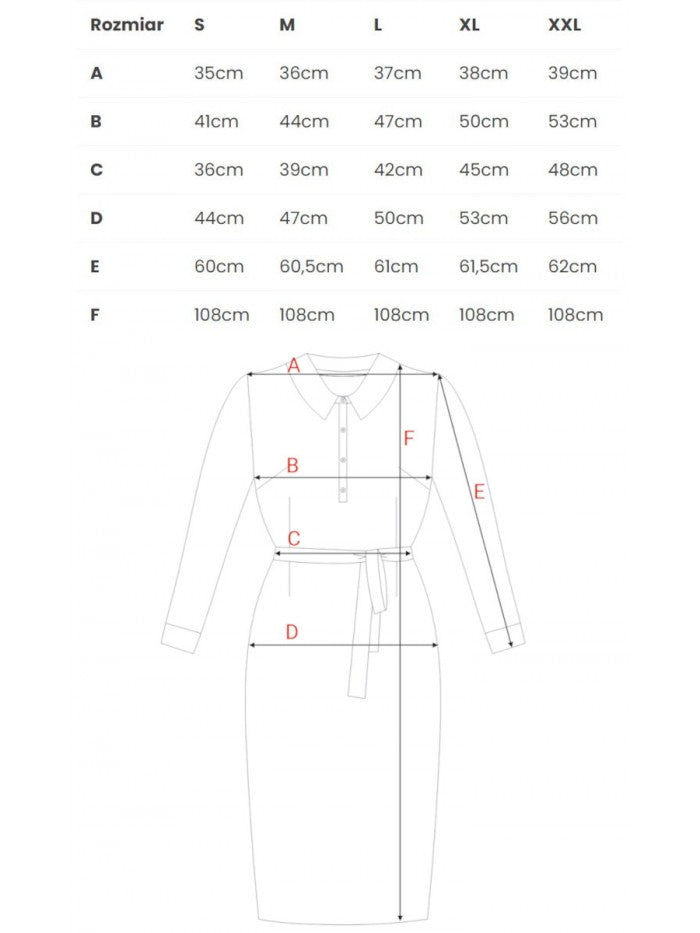 MOE Bedrucktes Bleistiftkleid mit Kragen - Modell 1, S