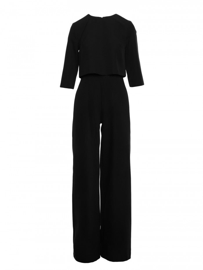 MOE Double Top Jumpsuit - Schwarz, S