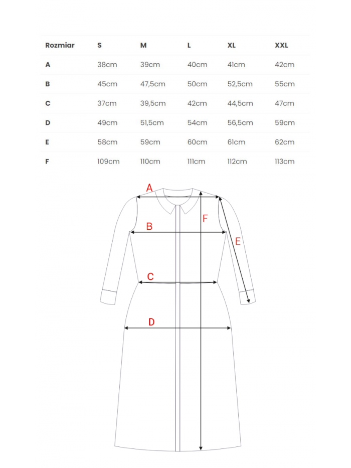 MOE Hemdblusenkleid - Graphit, S