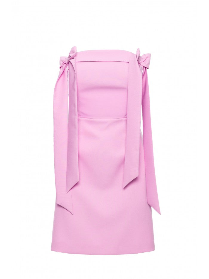 MOE Korsettkleid mit Schleifen - Candy Pink, S